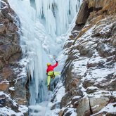 Ice Climbing in Abisko Canyon