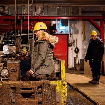 coal mine visit svalbard