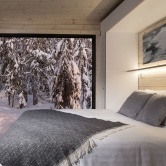 Panorama design hut at Arctic Circle Wilderness Lodge.